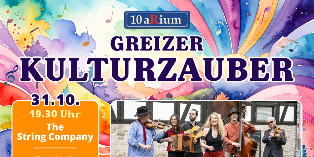 Tickets The String Company, Verzaubernde Mischung aus Weltmusik und Klezmer in Greiz