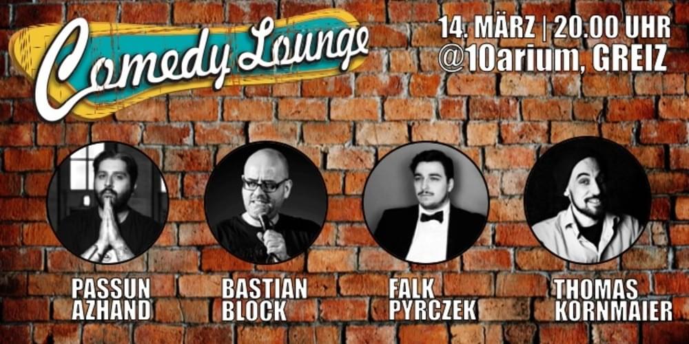Tickets Comedy lounge, Stand-Up Comedy im After-Work Format präsentiert von Thomas Kornmaier in Greiz